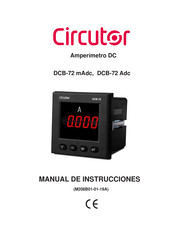 Circutor DCB-72 Adc Manual De Instrucciones