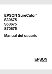 Epson SureColor S30675 Manual Del Usuario