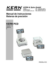 KERN PCD Serie Manual De Instrucciones