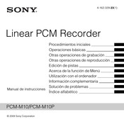 Sony PCM-M10P Manual De Instrucciones