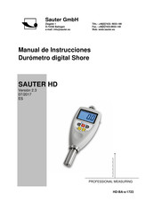 Sauter HD Manual De Instrucciones