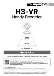 Zoom H3-VR Guía Rápida