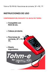 Electro-PJP Tohm-e TE-FR100 Instrucciones De Uso