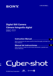 Sony Cyber-shot DSC-T77 Manual De Instrucciones