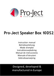 Pro-Ject 10DS2 Manual De Instrucciones