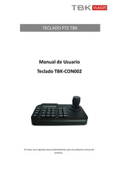 TBK vision TBK-CON002 Manual De Usuario