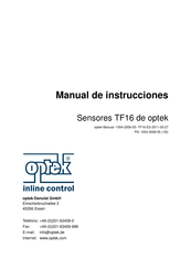 Optek TF16-HT-PV Manual De Instrucciones