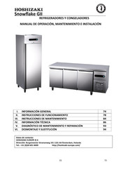 Hoshizaki Snowflake GII SUF-135BG Manual De Operación, Mantenimiento E Instalación