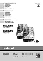 Horizont RANGER AN70 Instrucciones De Uso