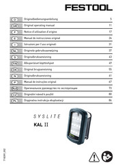 Festool SYSLITE KAL II Manual De Instrucciones Original