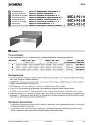 Siemens SED2-IP21-A Instrucciones De Montaje