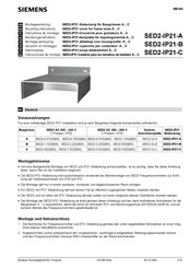 Siemens SED2-IP21-B Instrucciones De Montaje