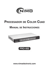 nimo electronic PRO-002 Manual De Instrucciones