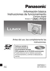 Panasonic Lumix DMC-FH22 Instrucciones De Funcionamiento