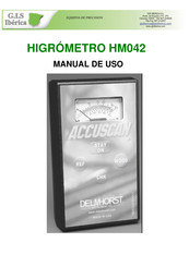 Delmhorst Instrument Co ACCUSCAN HM042 Manual De Uso