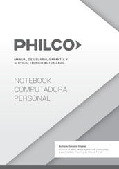 Philco PHNB14W1 Manual De Usuario, Garantía Y Servicio Técnico Autorizado