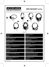 König Electronic CMP-HEADSET Serie Manual De Uso