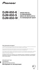 Pioneer DJM-850-W Manual De Instrucciones