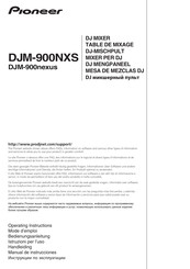 Pioneer DJM-900NXS Manual De Instrucciones