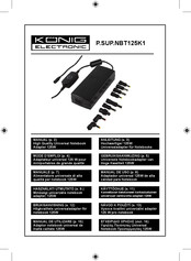 König Electronic P.SUP.NBT125K1 Manual De Uso
