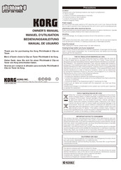 Korg pitchhawk-U Manual De Usuario