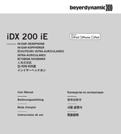 Beyerdynamic iDX 200 iE Instrucciones De Uso