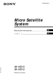 Sony SA-VE315 Manual De Instrucciones