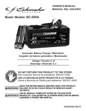 Schumacher Electric SC-200A Manual Del Usuario