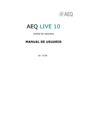 AEQ LIVE 10 Manual De Usuario