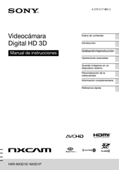 Sony nxcam HXR-NX3D1P Manual De Instrucciones