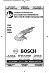 Bosch 1994-6D Instrucciones De Funcionamiento Y Seguridad