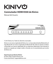 Kinivo K500 Manual Del Usuario