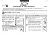 Toto WI-TOUCH TEC1DS Manual Del Usuario