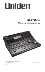 Uniden BC345CRS Manual Del Usuario