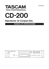 Tascam CD-200 Manual De Instrucciones