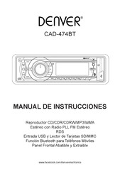 Denver CAD-474BT Manual De Instrucciones