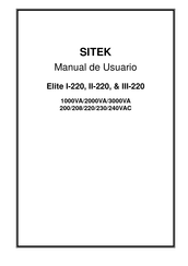 SITEK Elite III-220 Manual De Usuario