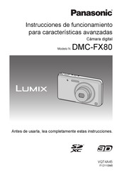 Panasonic Lumix DMC-FX80 Instrucciones De Funcionamiento