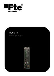 FTE Maximal RCM 310 Manual De Usuario