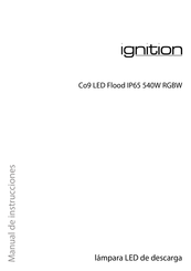 Ignition Co9 LED Flood IP65 540W RGBW Manual De Instrucciones