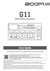 Zoom G11 Manual De Instrucciones