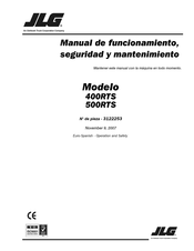 JLG 500RTS Manual De Funcionamiento, Seguridad Y Mantenimiento