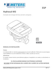 B METERS Hydrocal-M3 Manual De Usuario