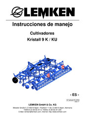 LEMKEN Kristall 9 KU Instrucciones De Manejo