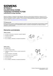 Siemens SITRANS FCT030 Instrucciones De Manejo