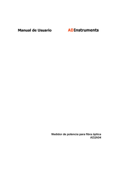 ADInstruments AD2A04 Manual De Usuario