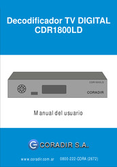 Coradir CDR1800LD Manual Del Usuario