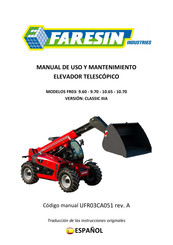 Faresin FR03 10.70 Manual De Uso Y Mantenimiento