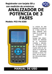 PCE Instruments PCE-PA 8300 Manual De Uso