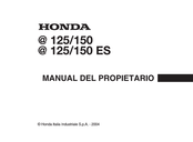 Honda @125 ES Manual De Uso